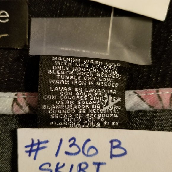 ✅#136B NWT Nicole by Michelle Miller Denim Skirt 4 - Picture 12 of 13